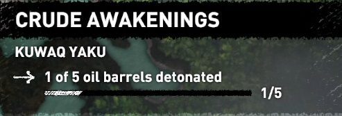 In order to complete this challenge, you must explode 5 barrels - Challenges in Kuwaq Yaku | Secrets in Shadow of the Tomb Raider - Kuwaq Yaku - Shadow of the Tomb Raider Game Guide