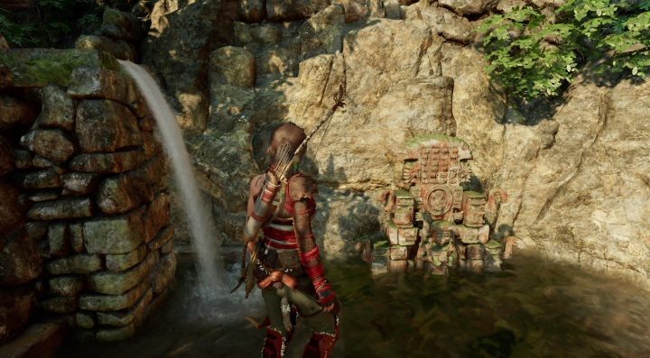 Mural (1) can be found on the left side of the Paititi Market campsite - Murals in The Hidden City | Secrets in Shadow of the Tomb Raider - The Hidden City - Shadow of the Tomb Raider Game Guide