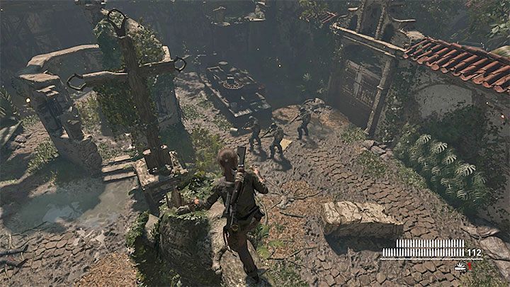 Here, Lara will have to face mercenaries equipped with thermal vision googles - Escape from San Juan - Veni Vidi Perdidi - Mission of San Juan - Shadow of the Tomb Raider Game Guide