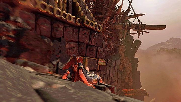 Climb the wall on the right side of the destroyed APC - Exploration of the city and the final boss - City of the Serpent - The finale - City of the Serpent - Shadow of the Tomb Raider Game Guide