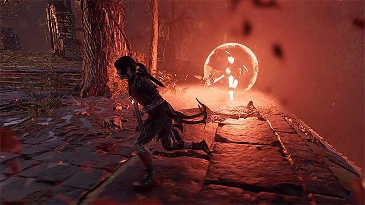 Repeat the actions described above - attack Dominguez from a distance, avoid his attacks and wait for the moment when he gets weakened so you can attack him with a melee attack - Exploration of the city and the final boss - City of the Serpent - The finale - City of the Serpent - Shadow of the Tomb Raider Game Guide