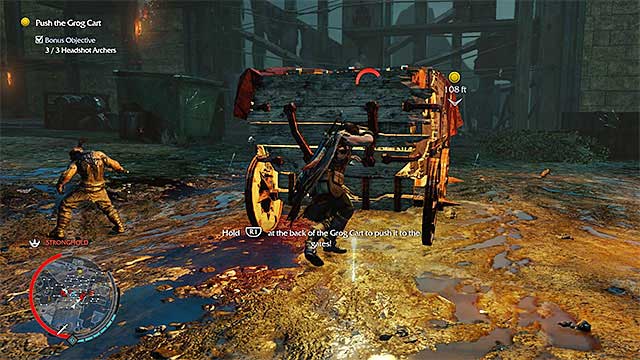 You need to keep pushing the Grog Cart - 10: The Dark Monument | Main missions - Main missions - Middle-earth: Shadow of Mordor Game Guide