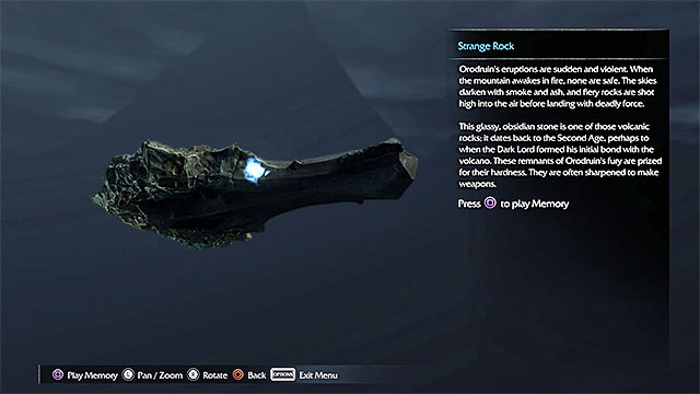 This artifact is in an exposed place, near the passage between the rocks - List of artifacts: Udun | Collectibles - Artifacts - Artifacts - Middle-earth: Shadow of Mordor Game Guide