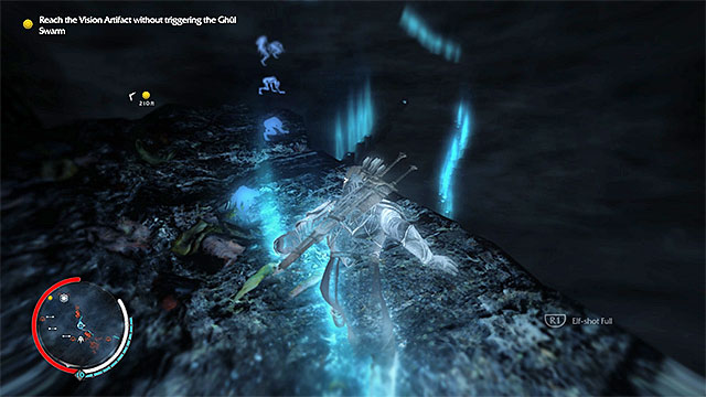 Follow the footprints, do not get too close to the ghuls that you walk around, nor attack them - 12: The Messenger | Main missions - Main missions - Middle-earth: Shadow of Mordor Game Guide