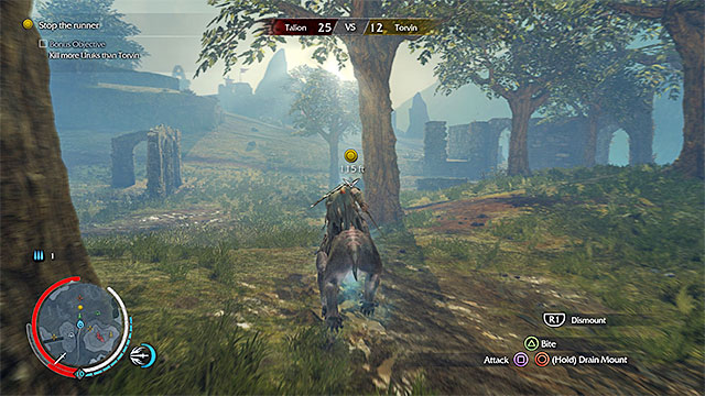 Catch up with the fleeing orc - 14: Big Game | Main missions - Main missions - Middle-earth: Shadow of Mordor Game Guide