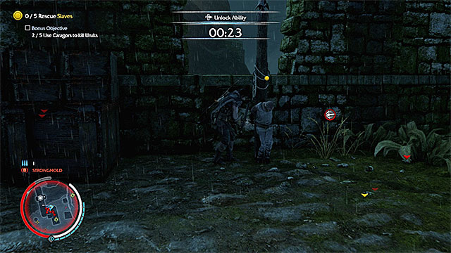 Do not leave the rescuing of the outcasts for the last moment, because you may be interrupted - In the Flesh | Outcast Rescue Missions - Outcast Rescue Missions - Middle-earth: Shadow of Mordor Game Guide