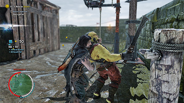 Avoid fighting completely or eliminate orcs by surprise - Nowhere to Hide | Outcast Rescue Missions - Outcast Rescue Missions - Middle-earth: Shadow of Mordor Game Guide