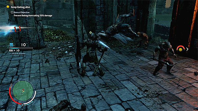 Defenders hide behind shields - Enemy types | Combat - Combat - Middle-earth: Shadow of Mordor Game Guide