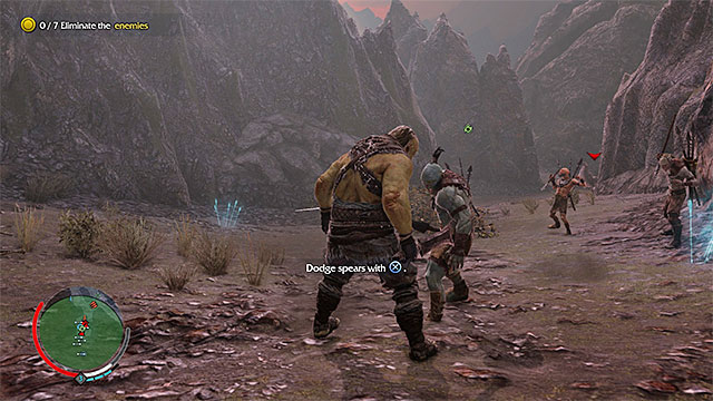 The hunter orcs use pikes - Enemy types | Combat - Combat - Middle-earth: Shadow of Mordor Game Guide