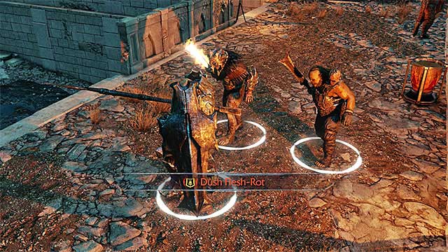 Orc captains and Warchiefs can be dangerous, even by themselves. When they come in groups, things get really complicated. - Enemy types | Combat - Combat - Middle-earth: Shadow of Mordor Game Guide