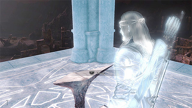 You need to activate the first forge tower and jump down - 1: Prologue | Main missions - Main missions - Middle-earth: Shadow of Mordor Game Guide