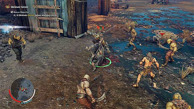 Watch out for the orcs that accompany Gimub and drain the Captains entire health bar - 2: The Slaver | Main missions - Main missions - Middle-earth: Shadow of Mordor Game Guide