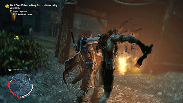 Perform stealth kills on, at least, five orcs - 7: The Outcasts | Main missions - Main missions - Middle-earth: Shadow of Mordor Game Guide