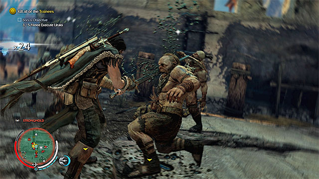 Executing your targets will help you complete the bonus objective - Cutting the Lines (sword) | Weapon Missions - Weapon Missions - Middle-earth: Shadow of Mordor Game Guide