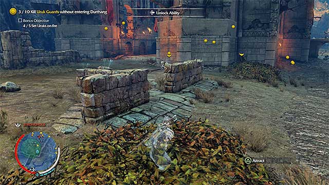 Try not to draw the attention of other orcs in the stronghold - Shadow Under Siege (bow) | Weapon Missions - Weapon Missions - Middle-earth: Shadow of Mordor Game Guide