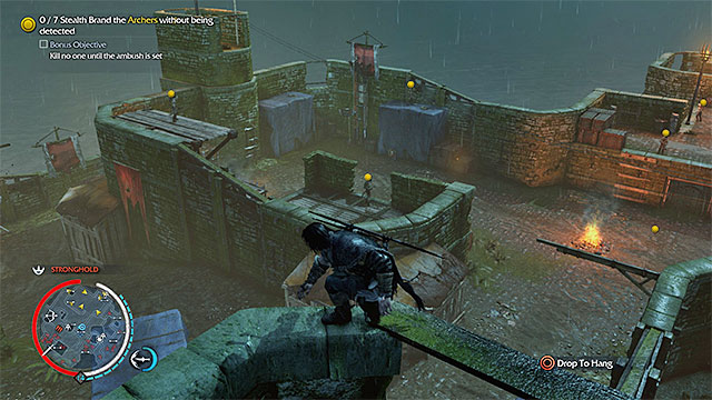 The area with seven archers - The Darkness Within (dagger) | Weapon Missions - Weapon Missions - Middle-earth: Shadow of Mordor Game Guide