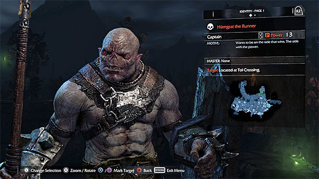 You can single out any Captain of the Saurons army - Extra mission: Brand the Warchiefs | Main missions - Main missions - Middle-earth: Shadow of Mordor Game Guide