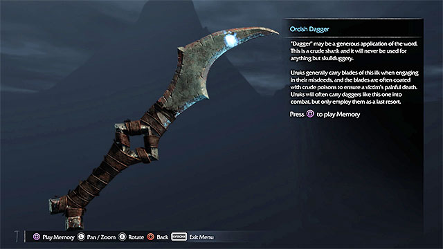 This artifact is at the foot of one of the wooden structures near the cliff, in the orc stronghold - List of artifacts: Nurn | Collectibles - Artifacts - Artifacts - Middle-earth: Shadow of Mordor Game Guide