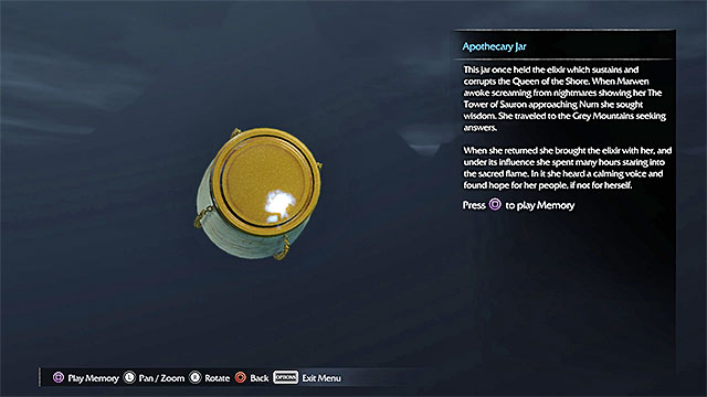 This artifact is on the ground, under the wooden buildings at the orc stronghold - List of artifacts: Nurn | Collectibles - Artifacts - Artifacts - Middle-earth: Shadow of Mordor Game Guide