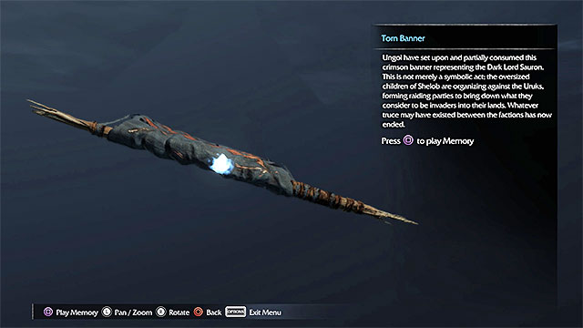 This artifact is on the ground, in the ruins that should not be guarded by anyone - List of artifacts: Nurn | Collectibles - Artifacts - Artifacts - Middle-earth: Shadow of Mordor Game Guide