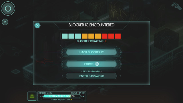 Security breaking method selecting screen - Hacking (Matrix) - Shadowrun: Hong Kong - Game Guide and Walkthrough