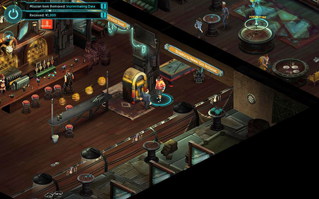 Van Graas is trying to crack the jukebox - Looking for Trouble - Walkthrough - Shadowrun Returns - Game Guide and Walkthrough