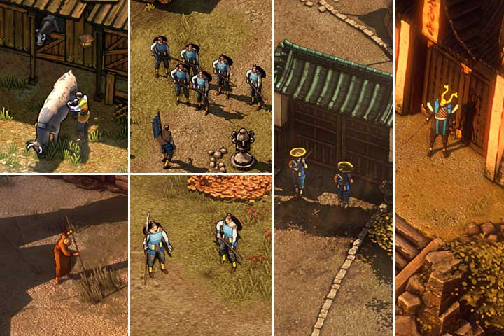 Civilian, Guard (Pikeman, Rifleman, and Officer), Straw Hat, Samurai. - Types of enemies, their behavior and how to eliminate them - Advice and gameplay description - Shadow Tactics: Blades of the Shogun Game Guide