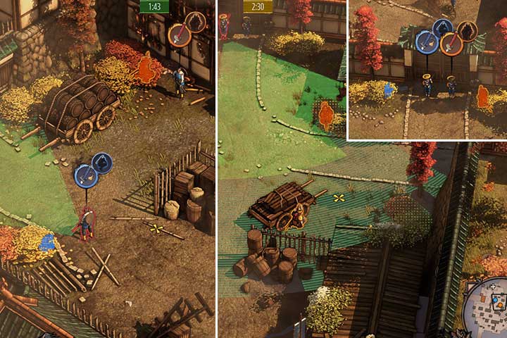 You will now enter Shadow Mode, with a short introduction to show you how to use it - Mission 1 - Osaka Castle | Walkthrough - Campaign - Shadow Tactics: Blades of the Shogun Game Guide