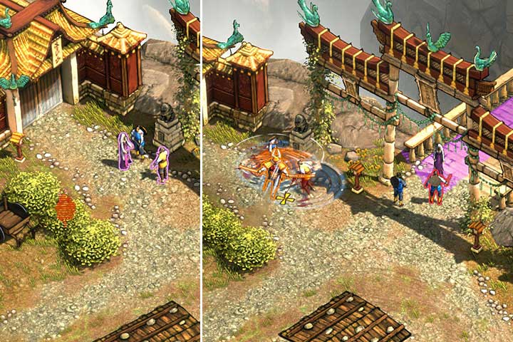 You could send Aiko to ring the bell and get rid of monks but right now only one is standing in your way and you take him out easily on your way, without wasting additional time - Mission 4 - Tsuru Mountain | Walkthrough - Campaign - Shadow Tactics: Blades of the Shogun Game Guide