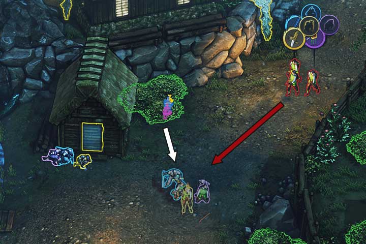 Swim across the river, hide in the bushes and get ready to eliminate the patrol - Mission 6 - Hida Village | Walkthrough - Campaign - Shadow Tactics: Blades of the Shogun Game Guide