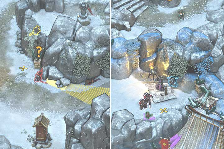 There is another statue with a hidden lever and some vines in front of the arbor - Mission 10 - Mount Tsuru (Prison) | Walkthrough - Campaign - Shadow Tactics: Blades of the Shogun Game Guide