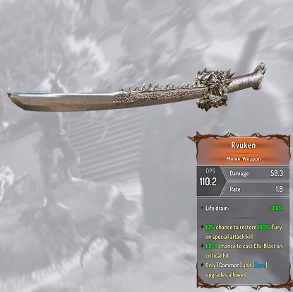 Ryuken - Weapons and equipment (1) - Character development - Shadow Warrior 2 Game Guide