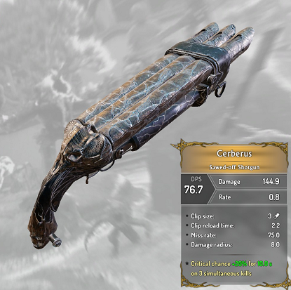 Cerberus - Weapons and equipment (1) - Character development - Shadow Warrior 2 Game Guide