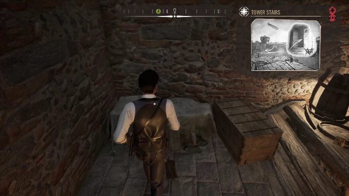 Exact location: On the bridge between Scaladio and Silverton there is a door that leads to a small staircase - Sherlock Holmes Chapter One: Treasures - list of all - Secrets & Collectibles - Sherlock Holmes Chapter One Guide