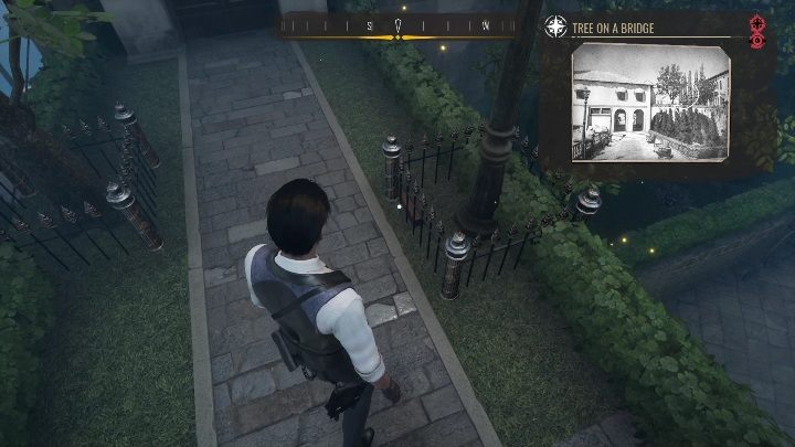 Exact location: The small bridge has a few lamps illuminating the nearby area - Sherlock Holmes Chapter One: Treasures - list of all - Secrets & Collectibles - Sherlock Holmes Chapter One Guide