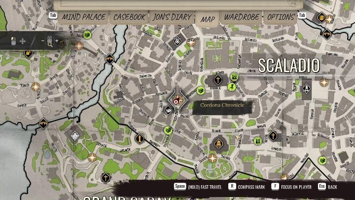 The case begins in the Cordona Chronicle building in Scalado - Sherlock Holmes Chapter One Other Cases - Blindsided - walkthrough, solution - Other matters - Sherlock Holmes Chapter One Guide