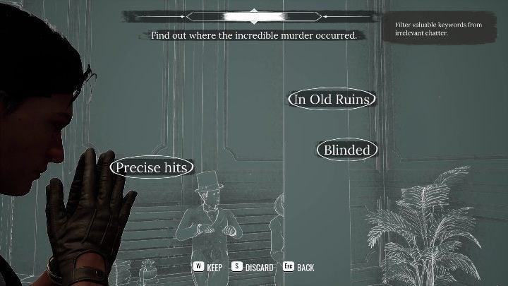 Your first task is to eavesdrop on the conversation of two elegant men - Sherlock Holmes Chapter One Other Cases - Blindsided - walkthrough, solution - Other matters - Sherlock Holmes Chapter One Guide