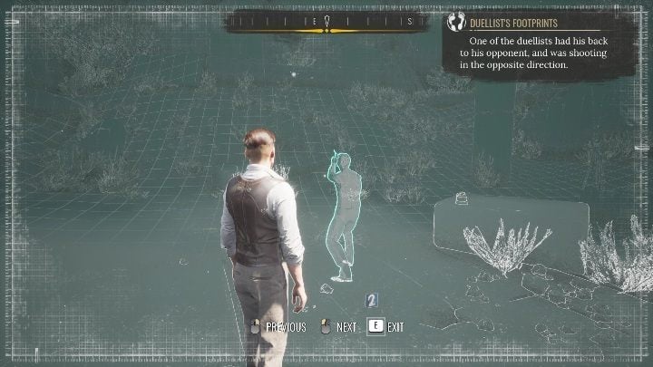 Then approach the place marked with number 2 - Sherlock Holmes Chapter One Other Cases - Blindsided - walkthrough, solution - Other matters - Sherlock Holmes Chapter One Guide