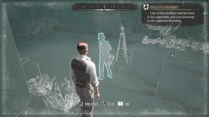 In the next sequence, the man in the hat already has his gun on him and goes with it to the rocks uphill - Sherlock Holmes Chapter One Other Cases - Blindsided - walkthrough, solution - Other matters - Sherlock Holmes Chapter One Guide