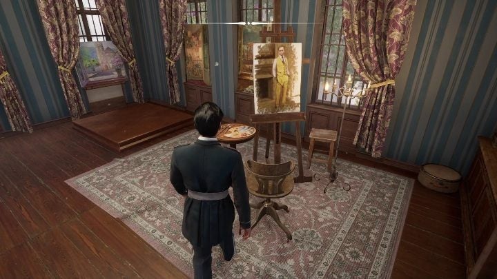Start by examining the painting - Sherlock Holmes Chapter One Other Cases - Blindsided - walkthrough, solution - Other matters - Sherlock Holmes Chapter One Guide