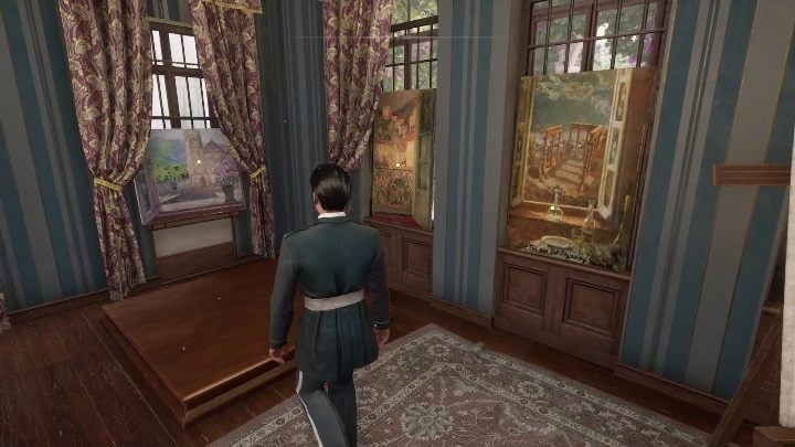 Now examine all remaining paintings covering the windows in the room - Sherlock Holmes Chapter One Other Cases - Blindsided - walkthrough, solution - Other matters - Sherlock Holmes Chapter One Guide