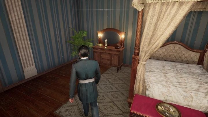 The last thing is to examine the makeup mirror, which is located on the left side of the bed - Sherlock Holmes Chapter One Other Cases - Blindsided - walkthrough, solution - Other matters - Sherlock Holmes Chapter One Guide