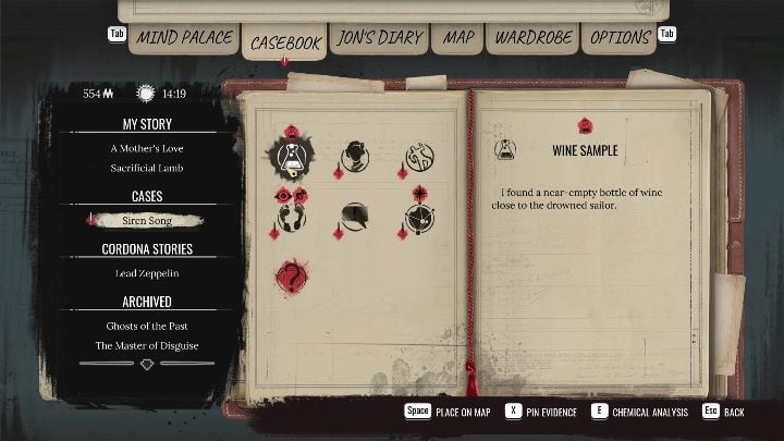 4 - Sherlock Holmes Chapter One Other Cases: Siren Song - walkthrough, solution - Other matters - Sherlock Holmes Chapter One Guide