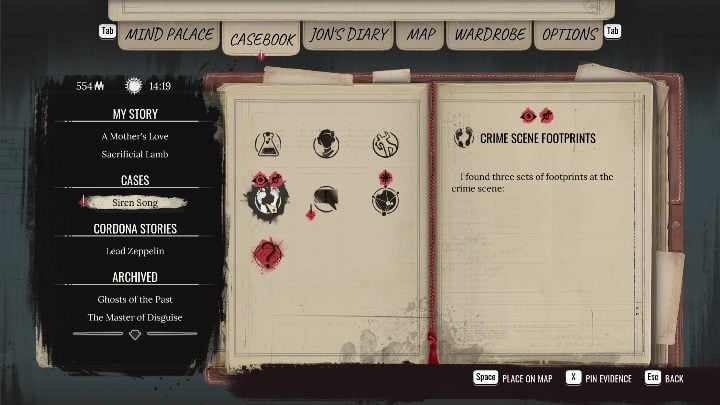 5 - Sherlock Holmes Chapter One Other Cases: Siren Song - walkthrough, solution - Other matters - Sherlock Holmes Chapter One Guide