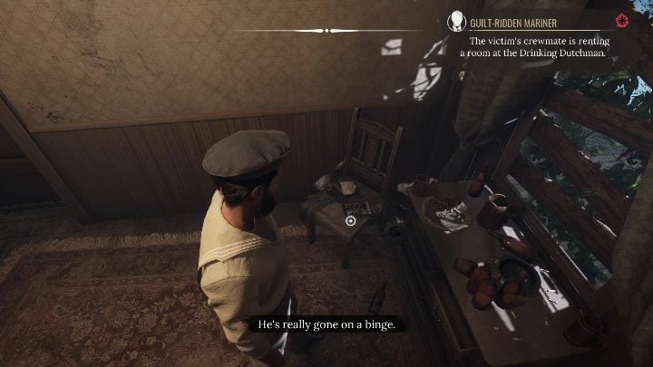 The final clue (the photo) is on the chair - Sherlock Holmes Chapter One Other Cases: Siren Song - walkthrough, solution - Other matters - Sherlock Holmes Chapter One Guide