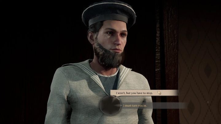 Her reaction depends on your behavior and chosen dialogue options - Sherlock Holmes Chapter One Other Cases: Siren Song - walkthrough, solution - Other matters - Sherlock Holmes Chapter One Guide