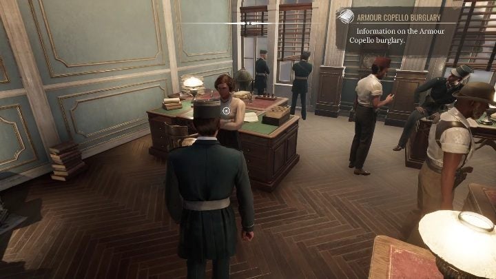 Then go to the room marked as "Inspectors" - Sherlock Holmes Chapter One: Iron Coffin - walkthrough, Other Cases - Other matters - Sherlock Holmes Chapter One Guide