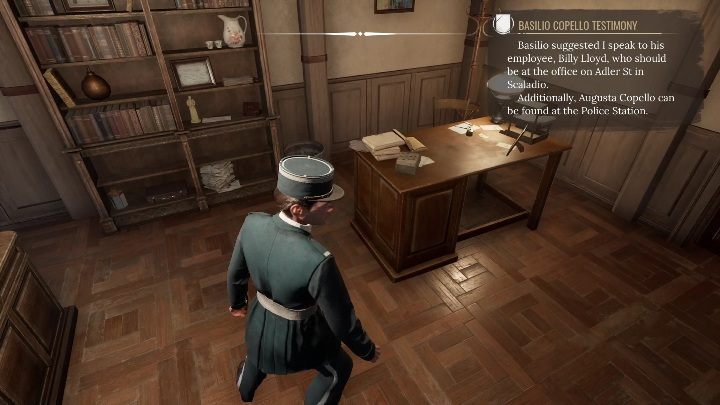 Start with the desk on the right - Sherlock Holmes Chapter One: Iron Coffin - walkthrough, Other Cases - Other matters - Sherlock Holmes Chapter One Guide