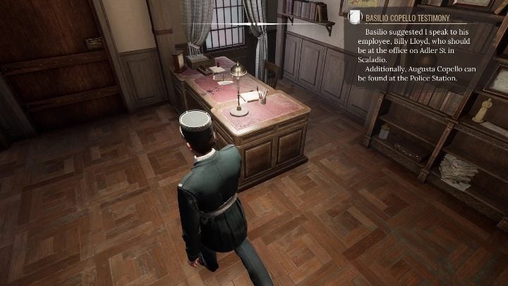 With the second desk, you should examine - Sherlock Holmes Chapter One: Iron Coffin - walkthrough, Other Cases - Other matters - Sherlock Holmes Chapter One Guide