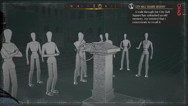 After inspecting Sherlock, you'll remember what you were doing there - Sherlock Holmes Chapter One: Silence Is Golden - walkthrough - Cordon Tales - Sherlock Holmes Chapter One Guide